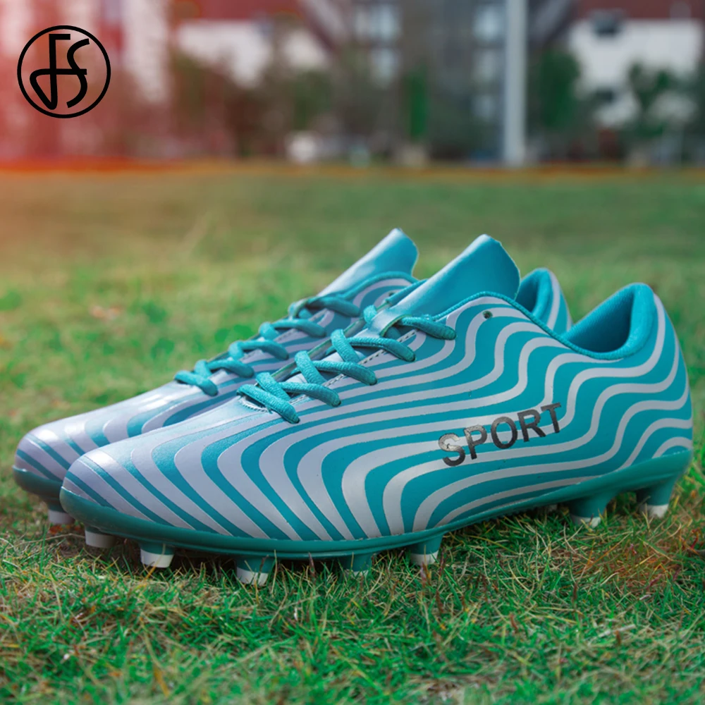 

FS Futsal Football Boots Soccer Shoes Sneakers Men Firm Hard Soft Artificial Grass Groud Fitness Cross Training Outdoor Sports