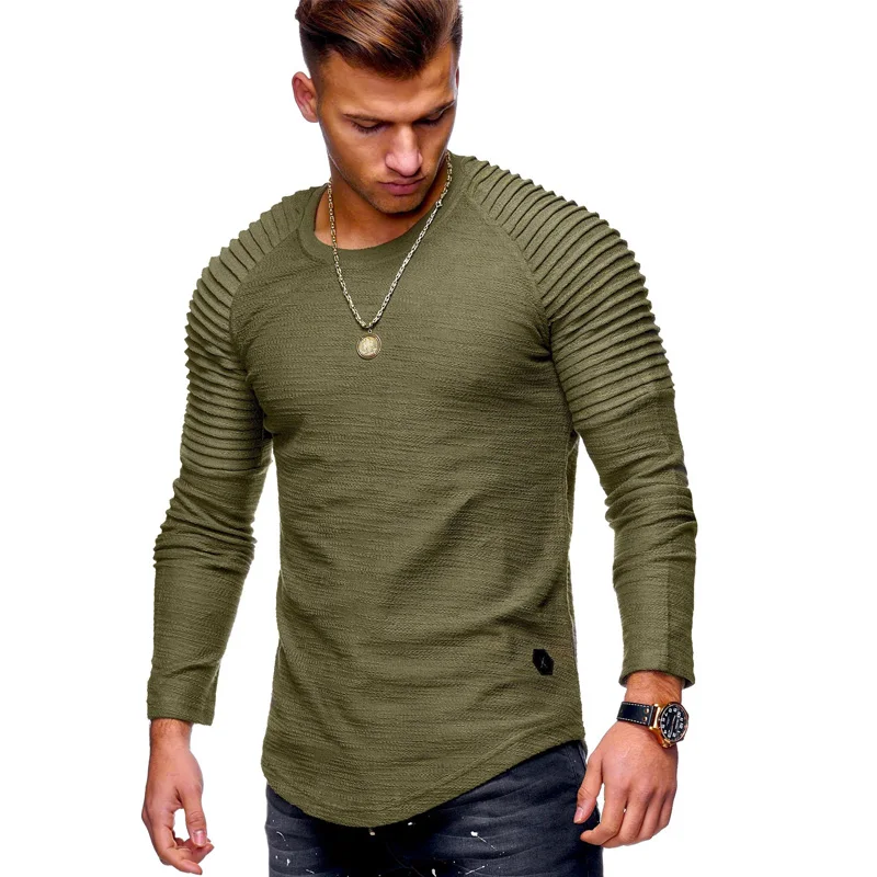 Высокое качество, военная армейская тактическая футболка для мужчин, осень, длинный рукав, круглый вырез, повседневная мужская Хлопчатобумажная Футболка, большой размер 3XL, Camiseta