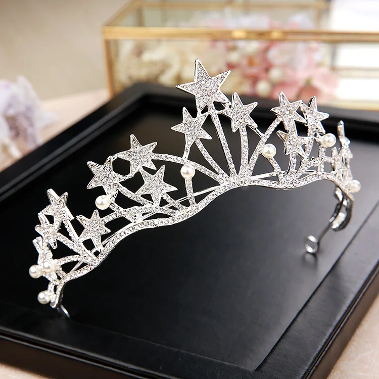 

new star glittering fairy maiden Crown Princess Bridal crown Wedding hair ornament princess crown