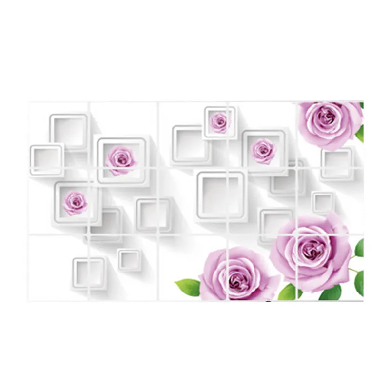 45CM×75CM 3D Kitchen Wall Stickers Tile Door Stickers Kitchen Decoration Waterproof Anti Oil Tinfoil Paper