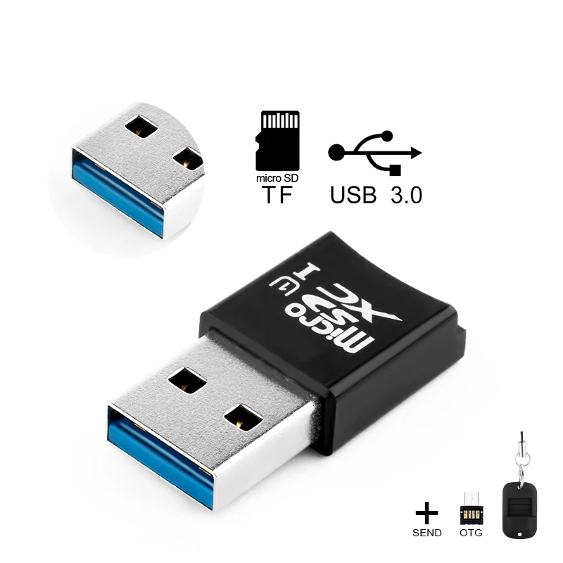 Rocketek Высокое качество usb 3,0 мульти памяти OTG телефон кард-ридер 5 Гбит/с адаптер TF micro SD для компьютера ноутбук аксессуары