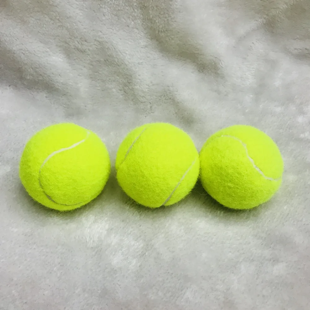 3 PCS Professional High Elasticity Training Tennis Balls Cricket Rubber Tenis Ball Competition Practice Tennisballen Exercises