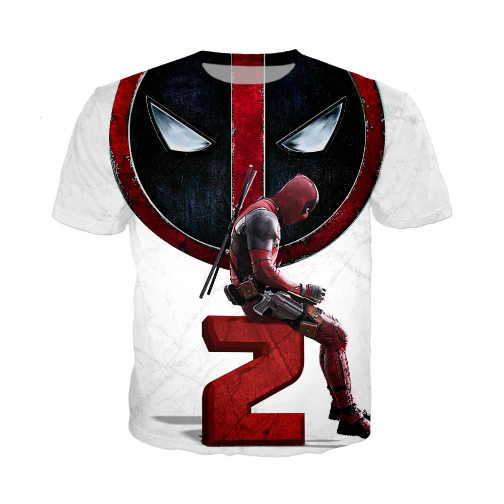 LIASOSO NEW Movie Deadpool 2 The Final Trailer Superhero Tees 3D