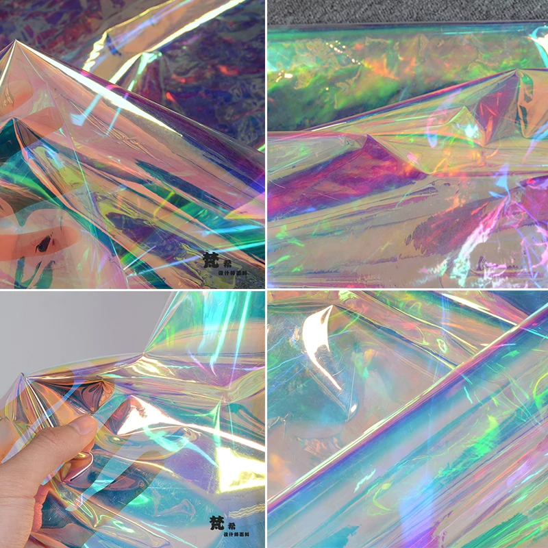 50 см* 135 см/шт прозрачный ТПУ зеркальный цветной флуоресцентный мешок для одежды водонепроницаемый мешок ткань