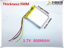 Size 503443 3 7V 800 mah Lithium polymer Battery With Protection Board For GPS Tablet PC