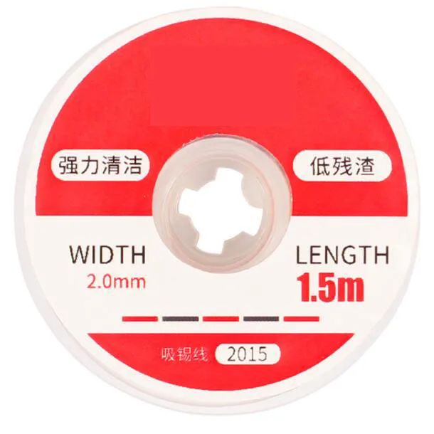 Solder Wick Remover Desoldering Braid Wire Braid Solder Remover Wick Wire for BGA stencil (6) - 