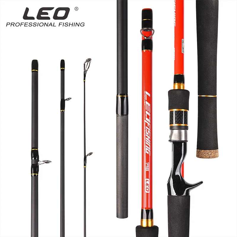 

Lure Fishing Rod 1.8M 1.98M 2.1M 2.4M 4 Sections M Power Carbon Fiber Spinning/Casting Travel Rod Fishing Tackle Pesca