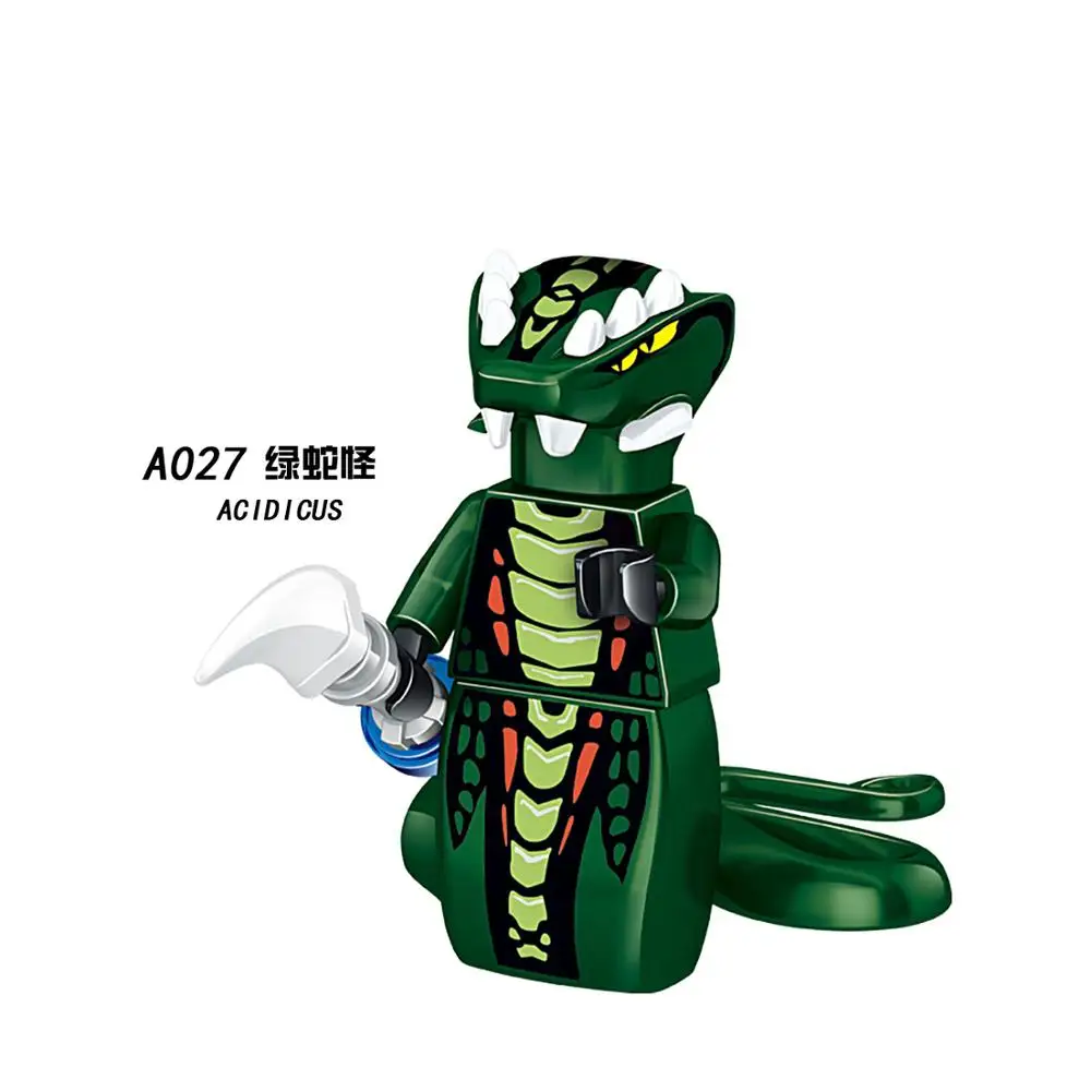 Серый Для мотоцикла ниндзя, фигурки, Kai Jay Zane Nya Lloyd Garmadon WU с оружием, строительные блоки, кирпичи, игрушки - Цвет: Серый
