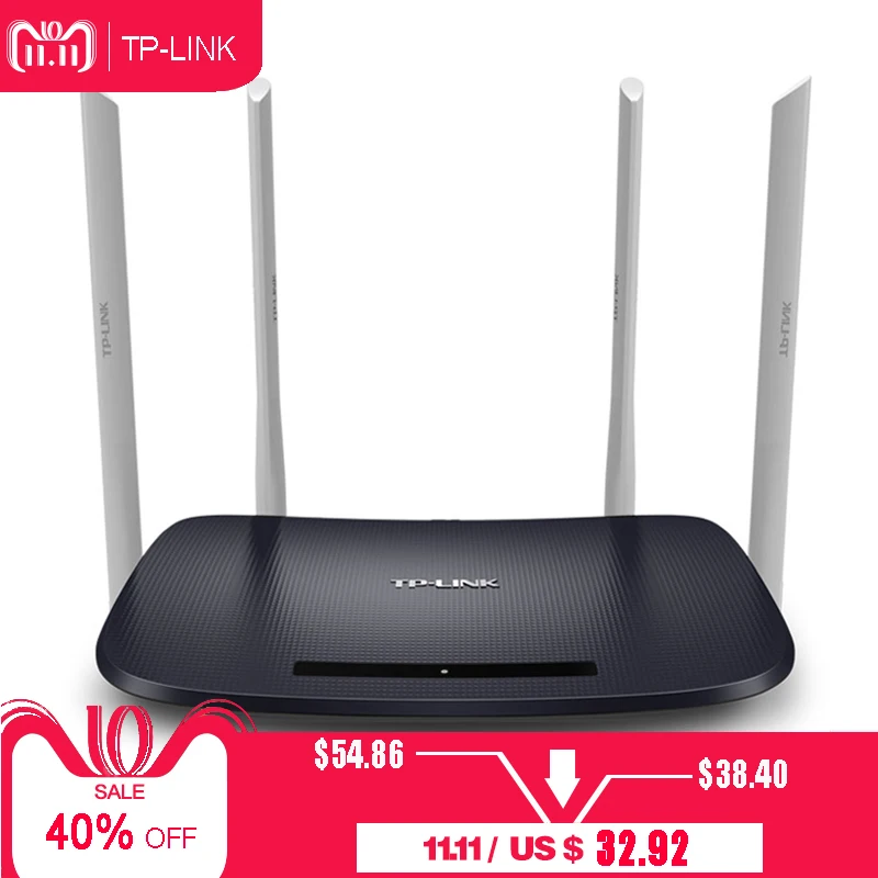 

TP-Link Wireless Router 802.11ac AC1200 Dual-Band 2.4G 5.0G Wireless Wifi Router Wifi repeater TL-WDR6300 APP Routers