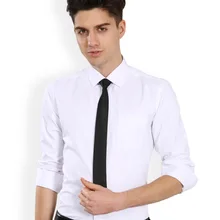 Мужская Однотонная рубашка с длинными рукавами, мужская хлопковая рубашка, приталенные повседневные рубашки для работы, мужские рубашки высокого качества Camisas