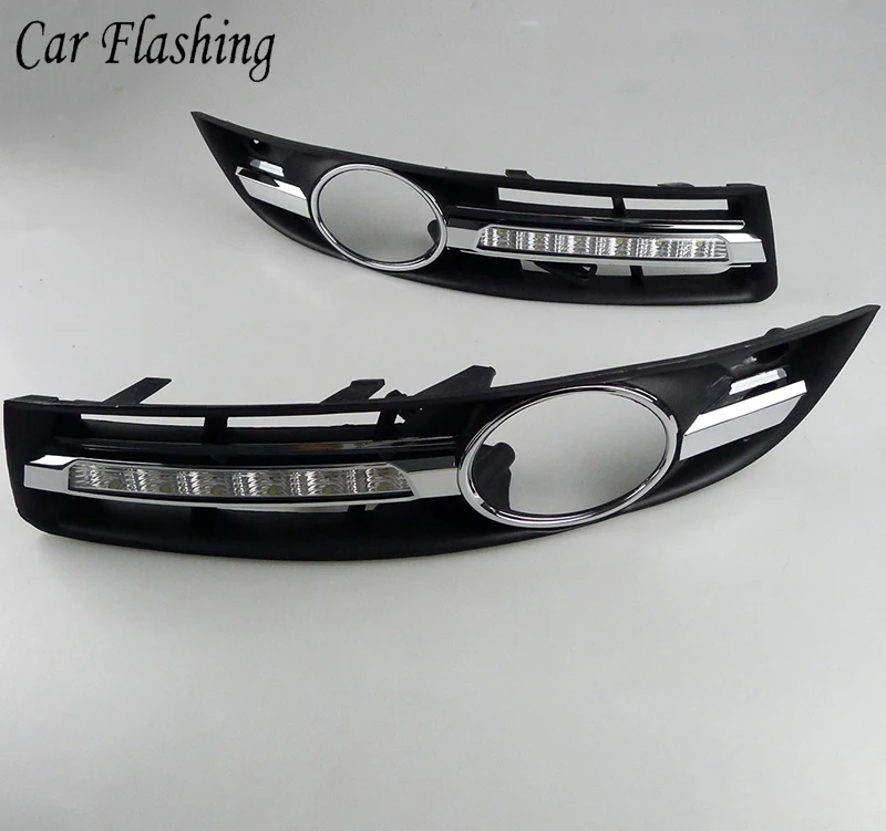 CarFlashing2PcsCarLEDDRLDaytimeRunningLightForVolkswagenVW