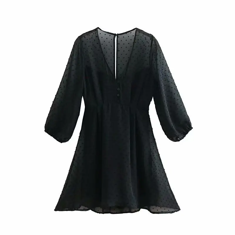 

Women popular Ningning 55-1325 Euro-American fashionable gauze dress