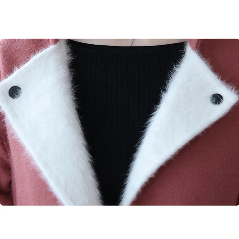 Veste Élégant Femmes army Et Mode down Solide En Turn Rouge Pu corail Green Laine Longue Col Nw1046 Hiver Mélangée Manteaux Automne Manteau Ciel HvwHr