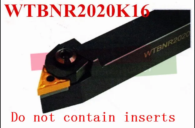 

WTBNR2020K16 20*20*125mm CNC Turning Tool, Metal Lathe Cutting Tools,Lathe Machine Tools, External Turning Tool W-Type WTBNR/L