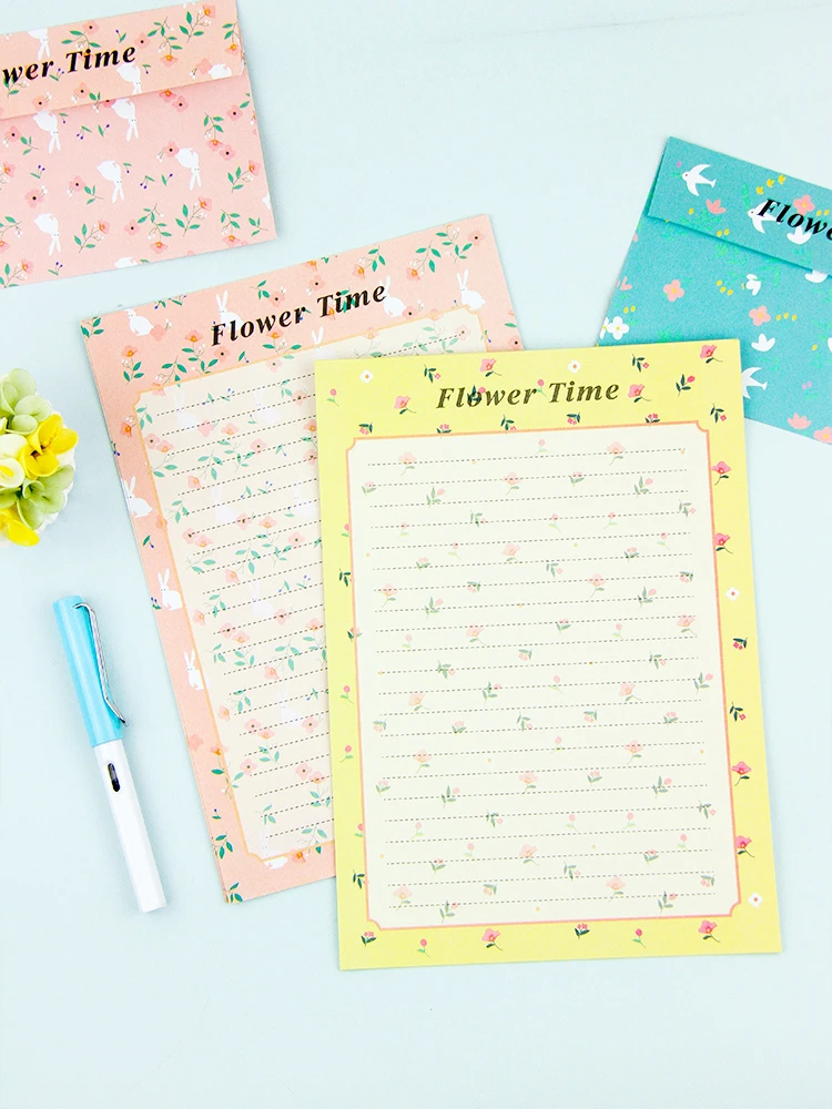 

Creative Letter Paper Set Express Letter Paper Envelope Literature And Art Color Love Letter Style Simple Cute Card Letter Paper
