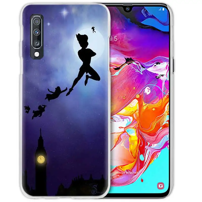 Венди Tinkerbell чехол для samsung Galaxy A50 A70 A20e A40 A30 A20 A10 A8 A6 плюс A9 A7 жесткий прозрачный чехол с держателем телефона Coque