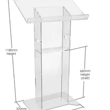 Небольшая дешевая Фабрика Прямая поставка акриловая Трибуна трибуна из акрила Настольный lectern Матовый акриловый lectern напольный