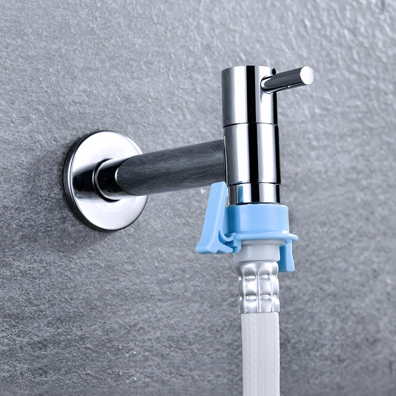 Günstige Hohe Qualität Extra Longht Wasserhahn Solide Messing Outdoor Garten Waschmaschine Hahn Verchromt Standard G1 2 Gewinde