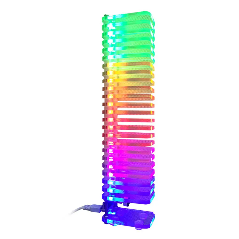 Elecrow K25 Кристалл DIY светодиодный музыкальный анализатор спектра USB 3D светодиодный светильник куб комплект аудио RC спектр ЦАП для музыки MP3 Усилитель