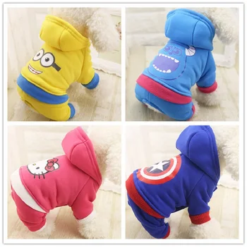 

Autumn Winter Soft Warm Pet Clothes for Small Dog Large Dogs Casual Jumpsuits Swear Coats Clothing Size XS -XXL