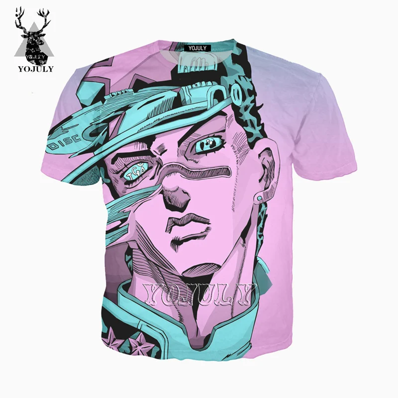 Мужская футболка с 3D принтом YOJULY JoJo модная уличная забавная унисекс TS03|Футболки| |