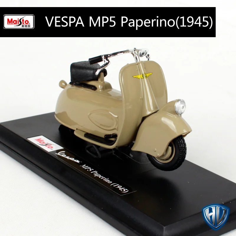 Maisto 1:18 12 Скутеры Vespa мотоциклетные литые под давлением для женщин мотоциклетные мини мотоцикл модель подарок для коллекционирования 39540 - Цвет: 04340