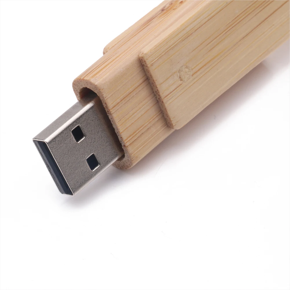 Новый портативный древесины Вращающаяся крышка USB Flash Drive Memory Stick U диск для компьютера
