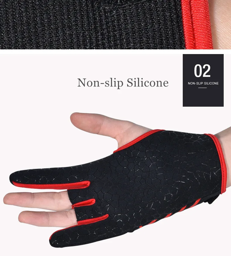 Professional Breathable Elastic Bowling Gloves 1 Pair Details 2