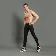 Мужские компрессионные легинсы для бега баскетбольный спортзал штаны Бодибилдинг бег локти для фитнеса Леггинсы спортивные штаны