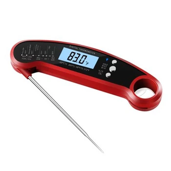 

Digital BBQ Thermometer Professional Food Cooking Thermometer Waterproof Instant Read Timer Calibration Backlight Kitchen Tools