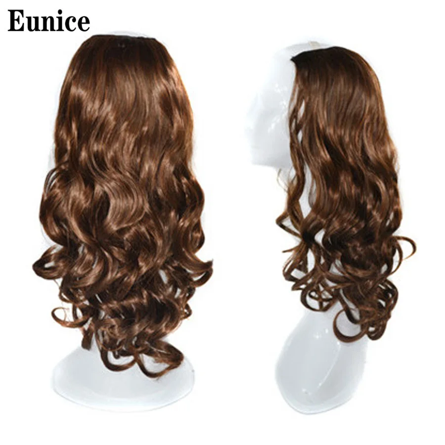 

Long Wavy U Shaped Half Wig for Women Party Heat Resistant Synthetic U Shape Hair Wigs for Daily Use Clip Ins Secret Extension
