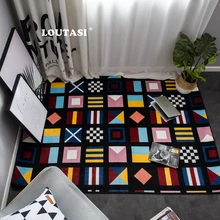 LOUTASI Современный супер мягкий бархатный утолщенный ковер коврик прикроватное одеяло дверной коврик открытый молитвенный салон домашний коврик Противоскользящие коврики