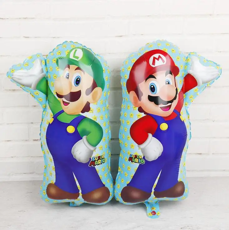 

1pcs 68*45cm Cartoon Mario Balloon party Classic Toys Mario Aluminum foil Balloons baby shower kids Birthday Party Decor Balls