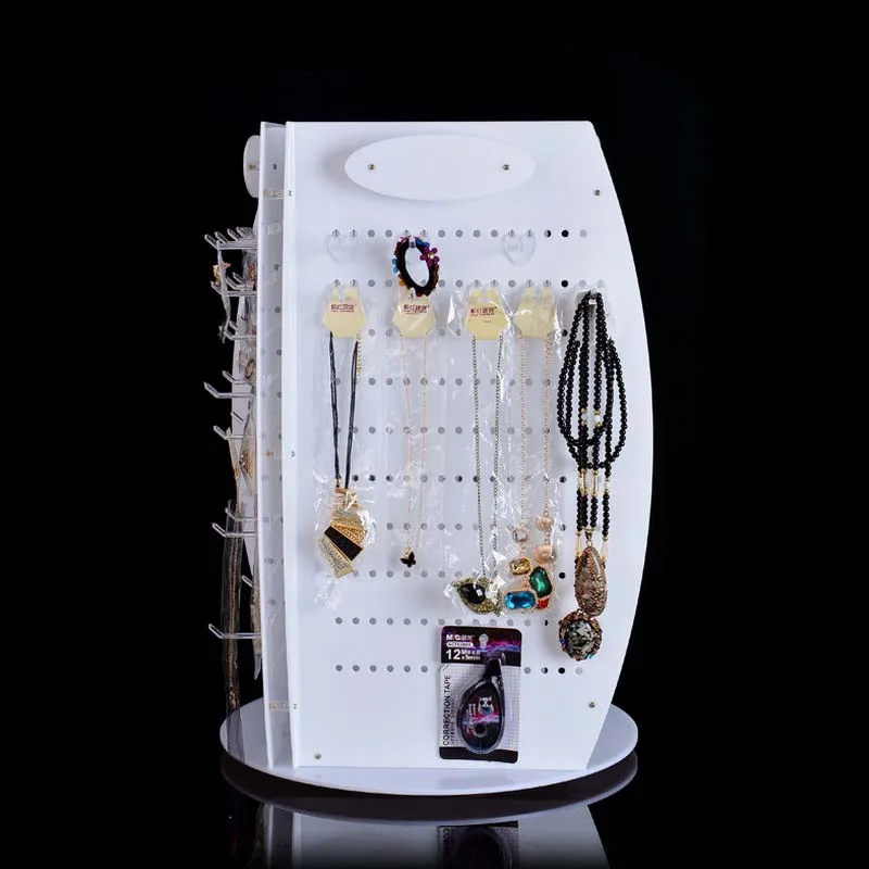 

Acrylic Jewelry Display Shelf Stud Earrings Rotating Receive Box Cabinet Jewelry Display Props Rack