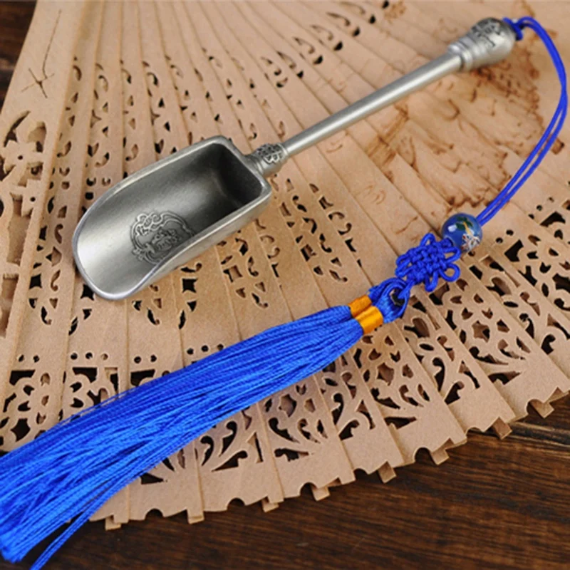 Чайная ложка кофе сплав длинная ручка чайные инструменты для китайского чая кунг-фу аксессуары инструменты