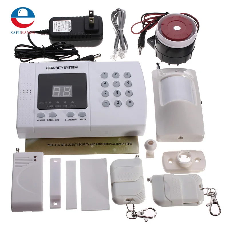 

Advanced Sensor Technology Security Safely Completely LED Wireless Autodial Phone Burglar Home Security Alarm System