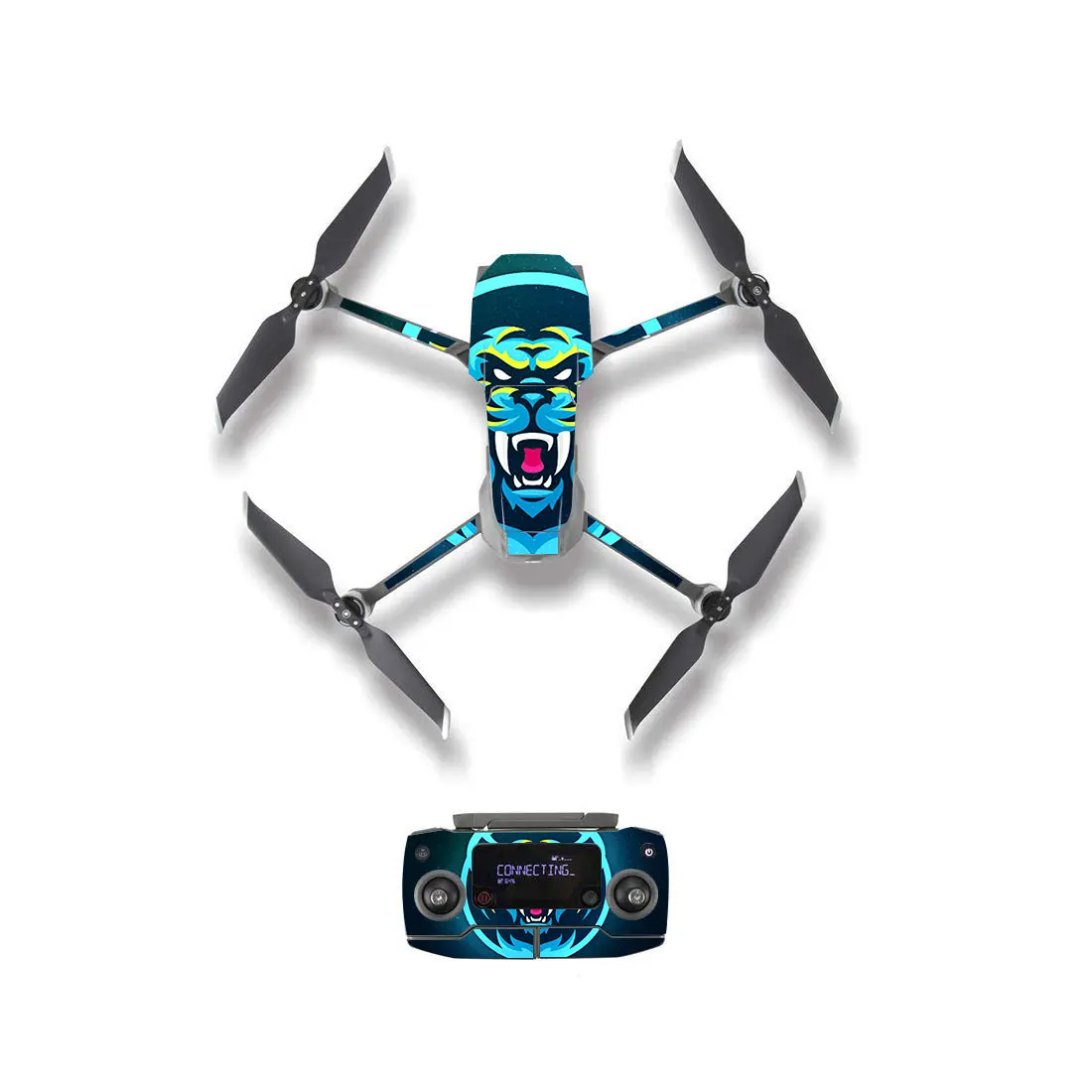 

Animal Tiger Style Skin Sticker for DJI Mavic 2 Pro & Zoom Drone Body Remote Controller Battery Protection Film 3 Styles