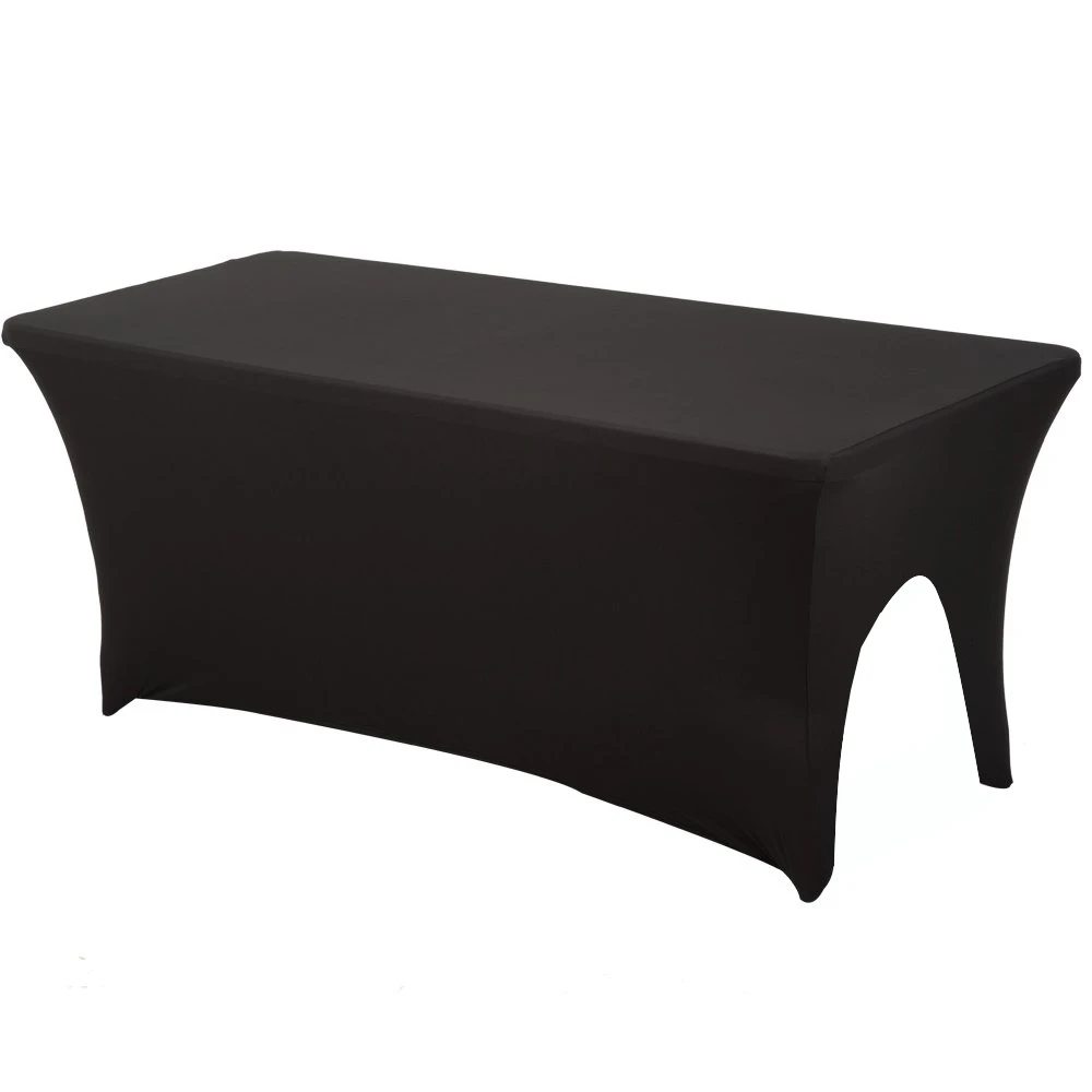 6ft Black White Side Face Arched Stretch Table Cloth Salon SPA Tablecloth Massage Treatment Bed Spandex