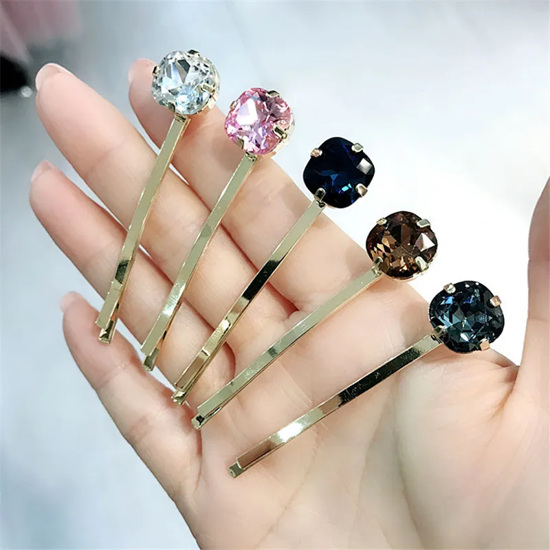 

Korea Handmade Crystal Adult Women Hairpins Hair clips Barrettes Head wear Apparel Accessories-YHAWHRP033C5