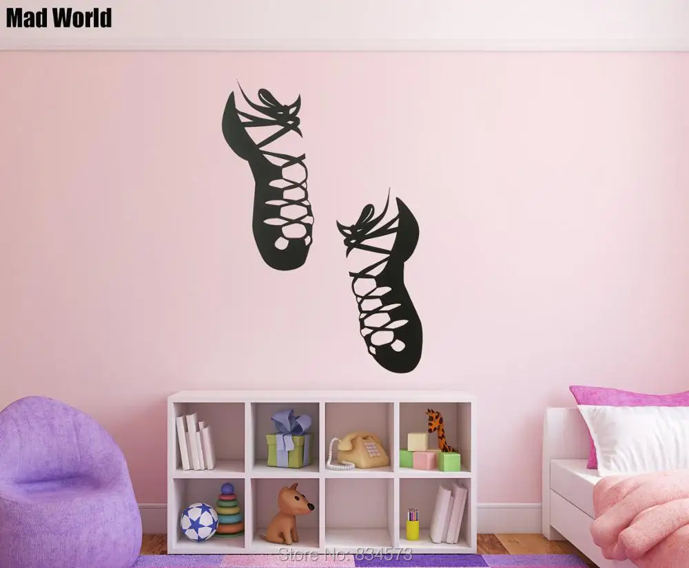 Mad World Irish Dance Ireland Stepdance Wall Art Stickers Wall Decal