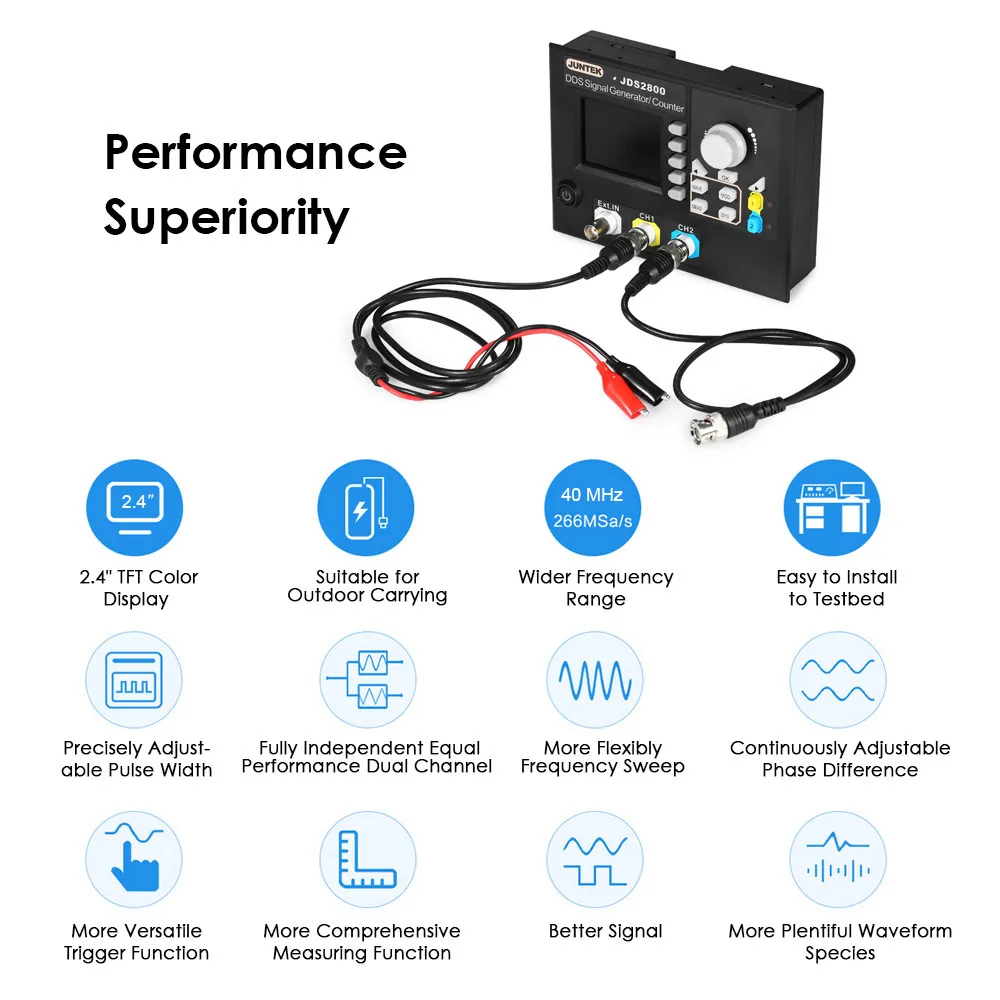 Двухканальный DDS генератор сигналов с цифровым управлением частоты 40 МГц