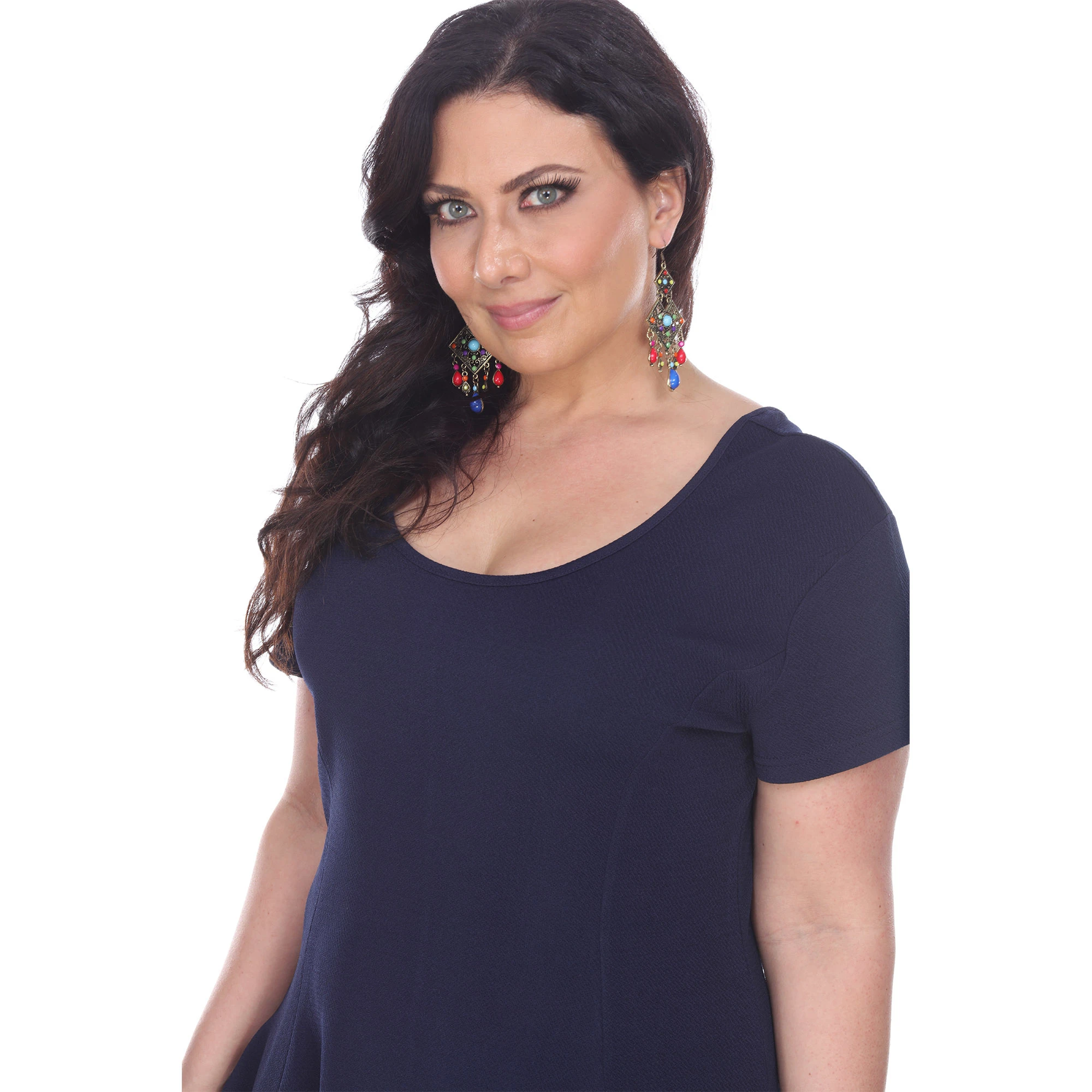 Plus Size Cara Dress - Navy (3)