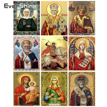 

Evershine Diamond Painting Full Drill Square Religion Icon Diamond Embroidery Portrait Cross Stitch Kit Diamond Mosaic Paintings