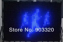 Factory High Resolution P5 2M*3M 2400 leds LED Video Curtain With PC Controller For DJ Wedding Backdrops Event Nightclub