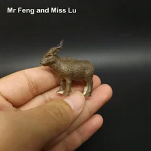 Маленький антилоп диких животных ранняя голова начать обучение игрушка ребенок модель аксессуары