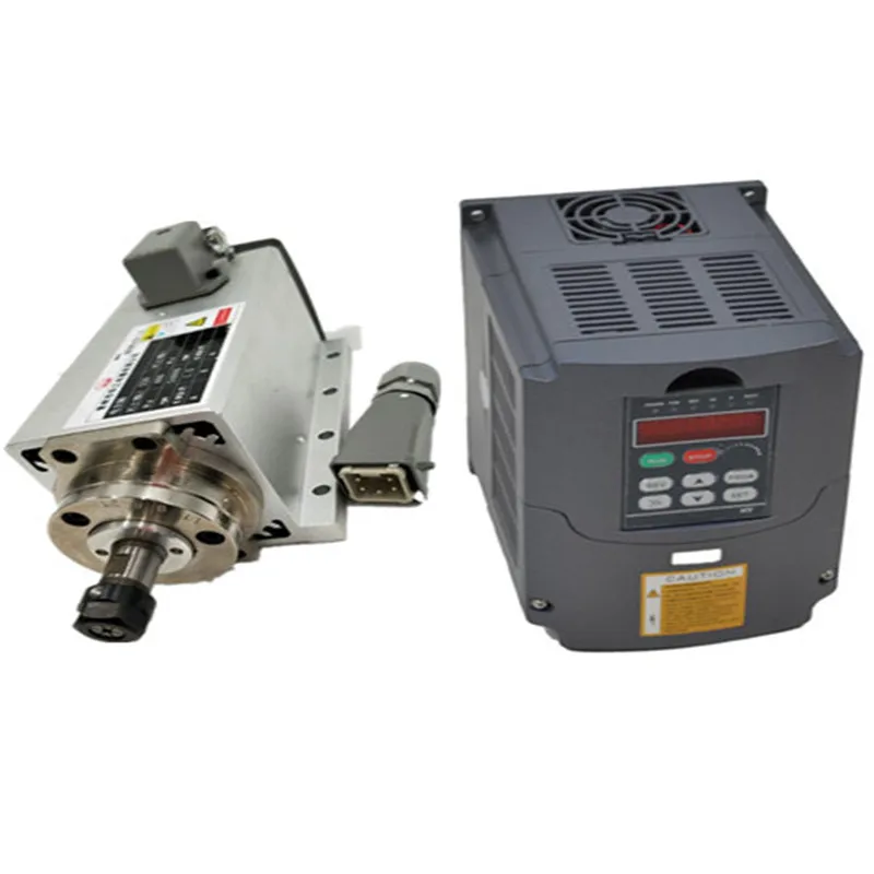 4.5KW ER32 AC 380V 4 bearings air cooled spindle motor & 5.5kw AC380V VFD inverter & ER32 Collect
4.5KW ER32 AC 380V 4 bearings air cooled spindle motor & 5.5kw AC380V VFD inverter & ER32 Collect
