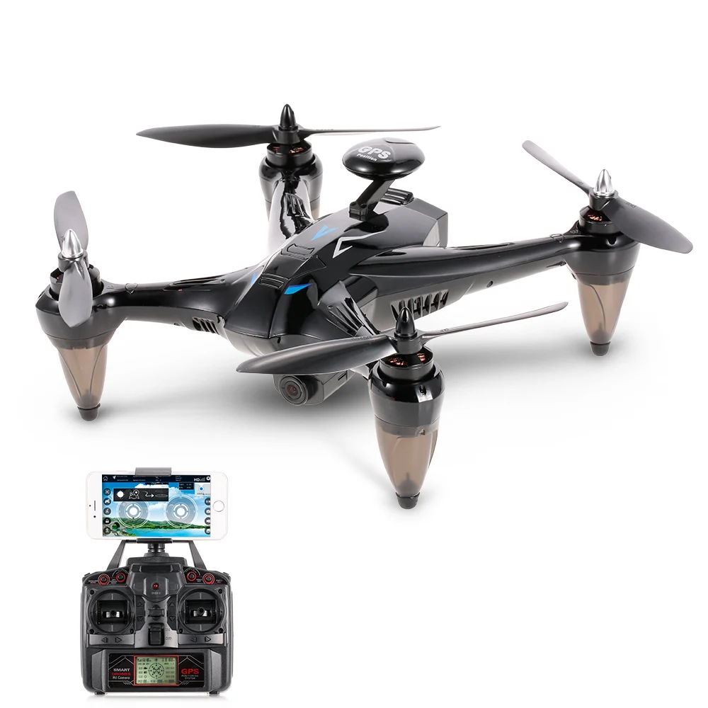 Дрон с камерой 1080P X198 5G Wifi широкоугольный Радиоуправляемый FPV стабилизация высоты