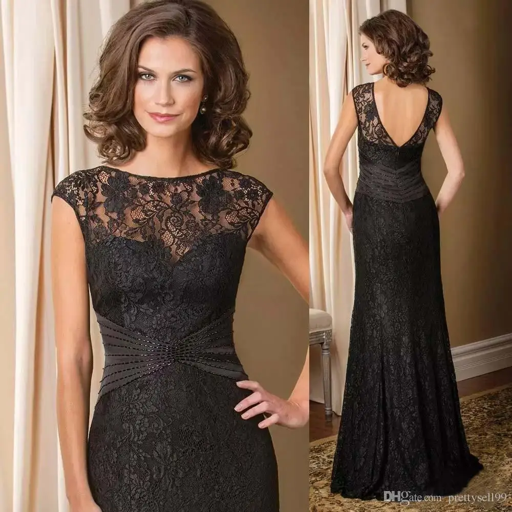 Royal Blauw zwart 2018 Moeder Van De Bruid Jurken A-lijn V-hals Chiffon Lace Lange Elegante Bruidegom Moeder Jurken Bruiloft Royal Blauw zwart 2018 Moeder Van De Bruid Jurken A-lijn V-hals Chiffon Lace Lange Elegante Bruidegom Moeder Jurken Bruiloft