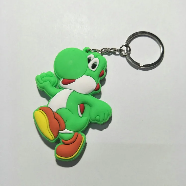 Juego Super Mario Bros cosplay PVC llavero princesa María de moda lindo divertido silicona para llaves bolsa colgante llavero juguete de