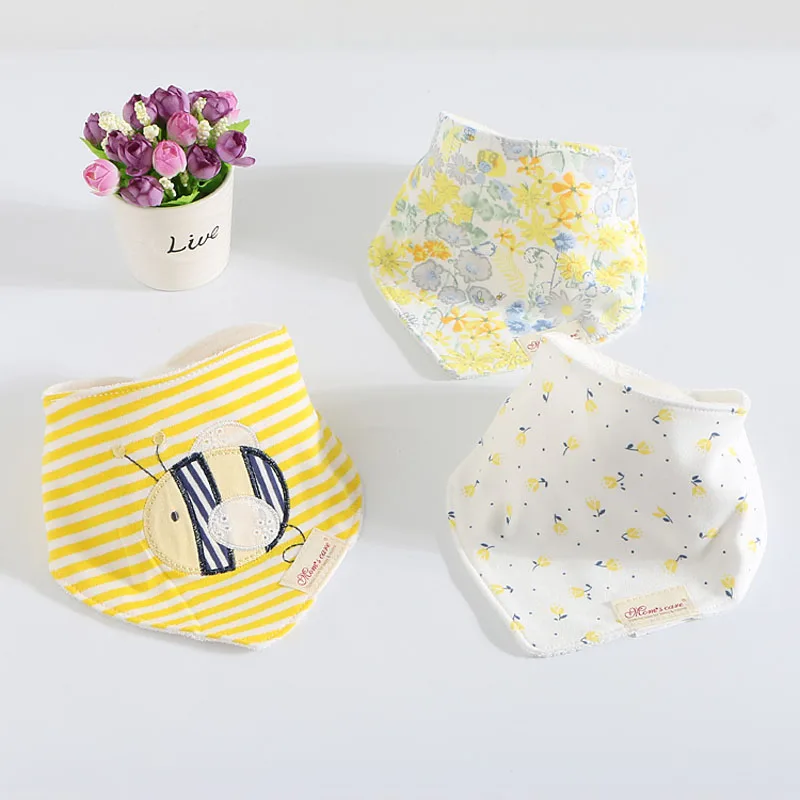 NEW Baby Bibs for Children 3Pcs/lot Baby Girl Boy Bib Cotton Bavoir